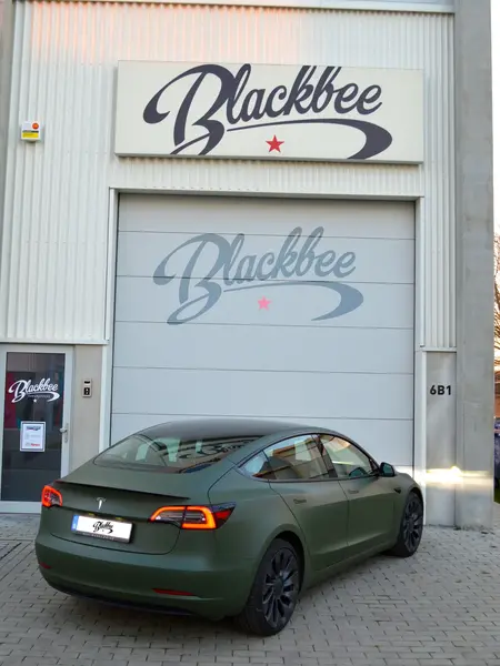 covering sur Tesla Model 3 — Réalisation Blackbee