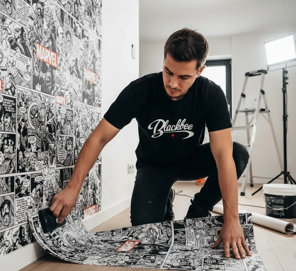 photo grand format : fresque murale en open space